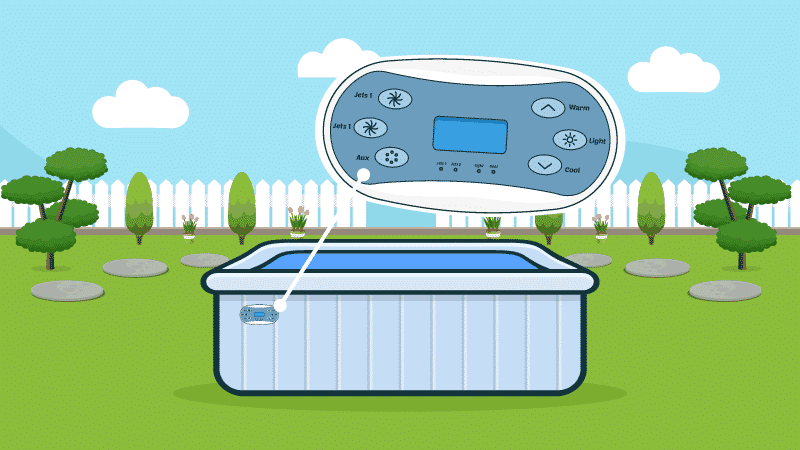 热水浴缸控制面板如何工作？
